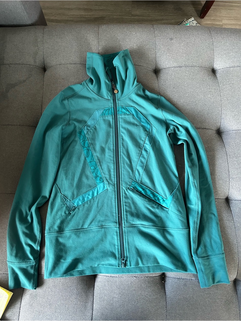 Teal define jacket